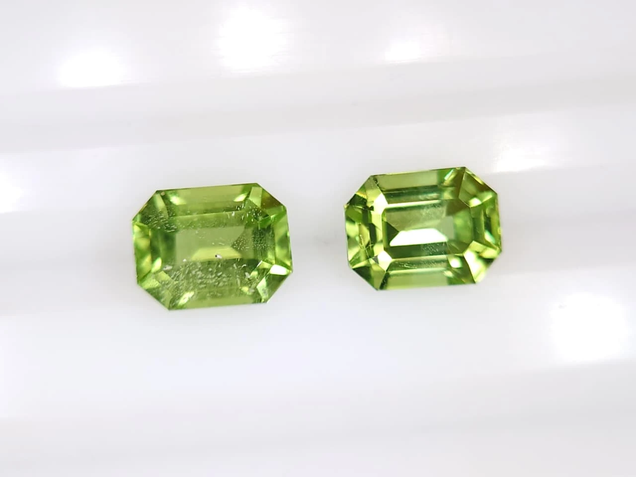 3ct Natural Peridot Pair from Pakistan — view 6